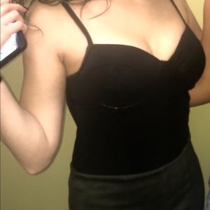 Fashion Nova bustier black bodysuit